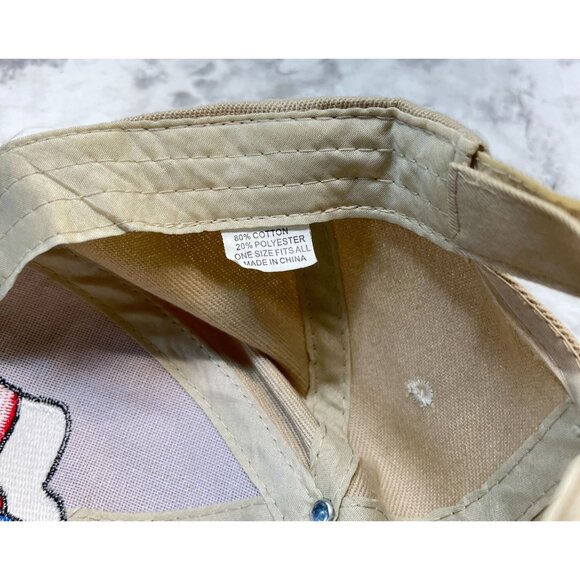 Texas Flag Baseball Cap Strapback Hat USA Patriotic Embroidered Khaki - Picture 7 of 10